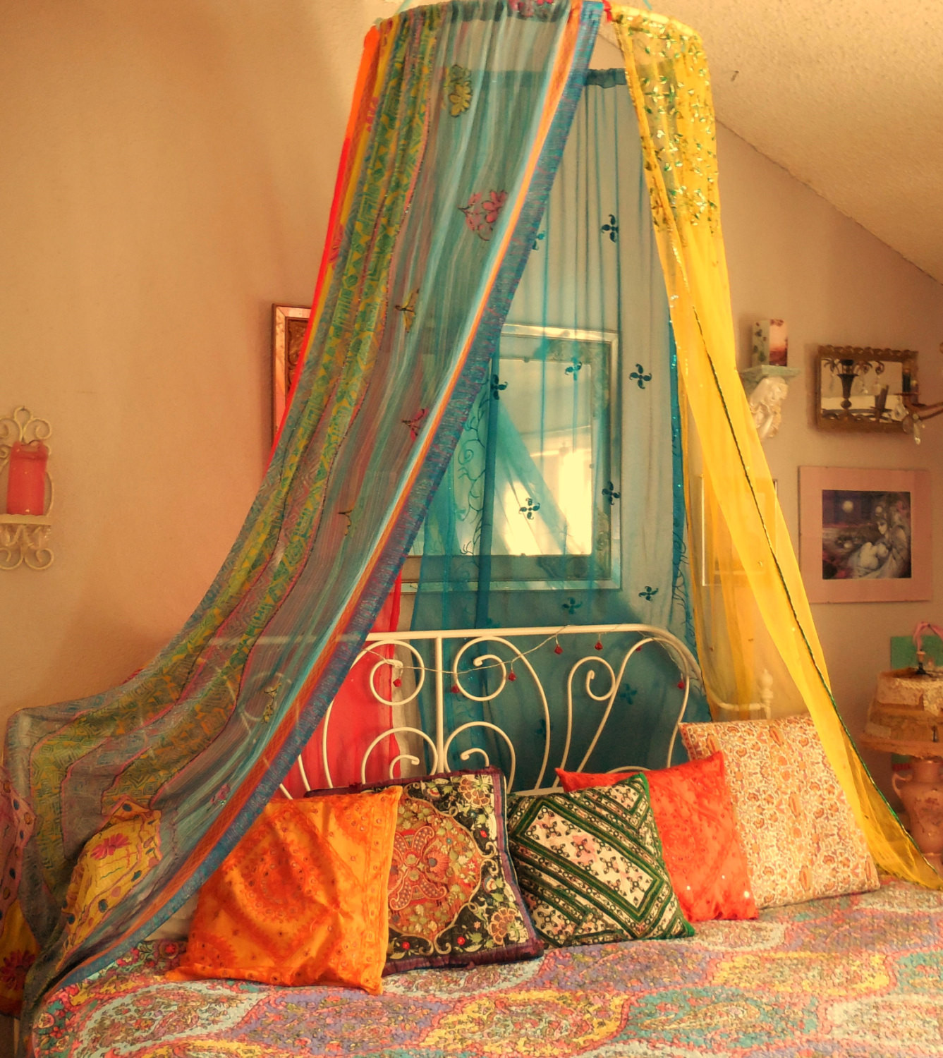 Best ideas about DIY Bohemian Bed Canopy
. Save or Pin Bohemian Gypsy BED CANOPY Now.