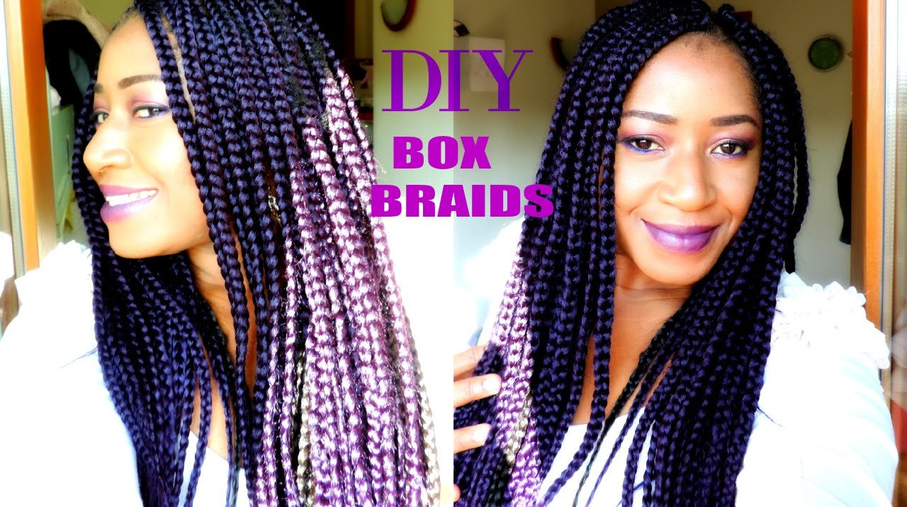 Best ideas about DIY Box Braids
. Save or Pin HOW TO BOX BRAID EASIEST STEPS ON A SHORT 4C HAIR DIY Now.