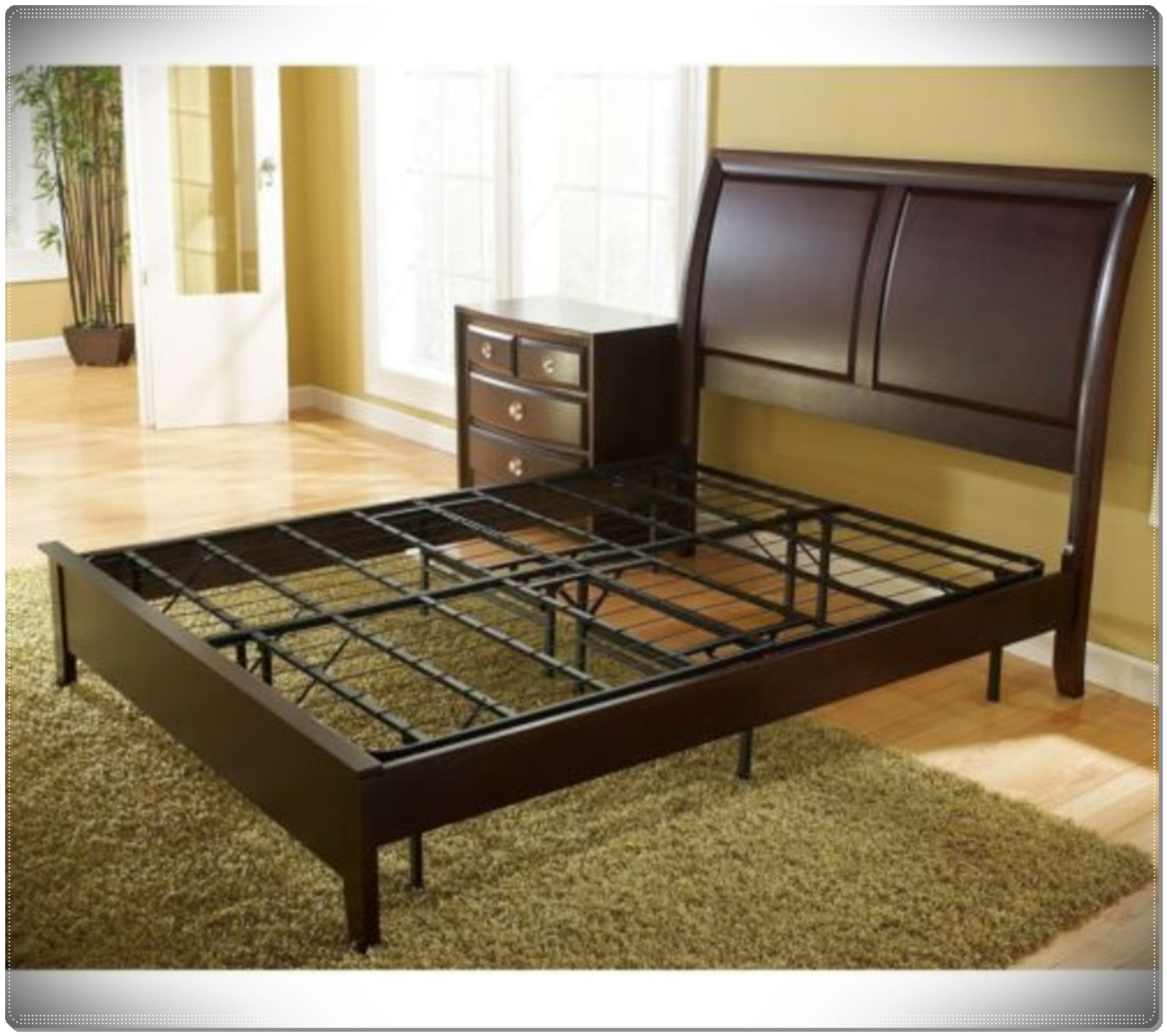 Best ideas about DIY Box Spring Alternative
. Save or Pin Classic Metal Platform Bed Frame Cal King Dream Steel Box Now.