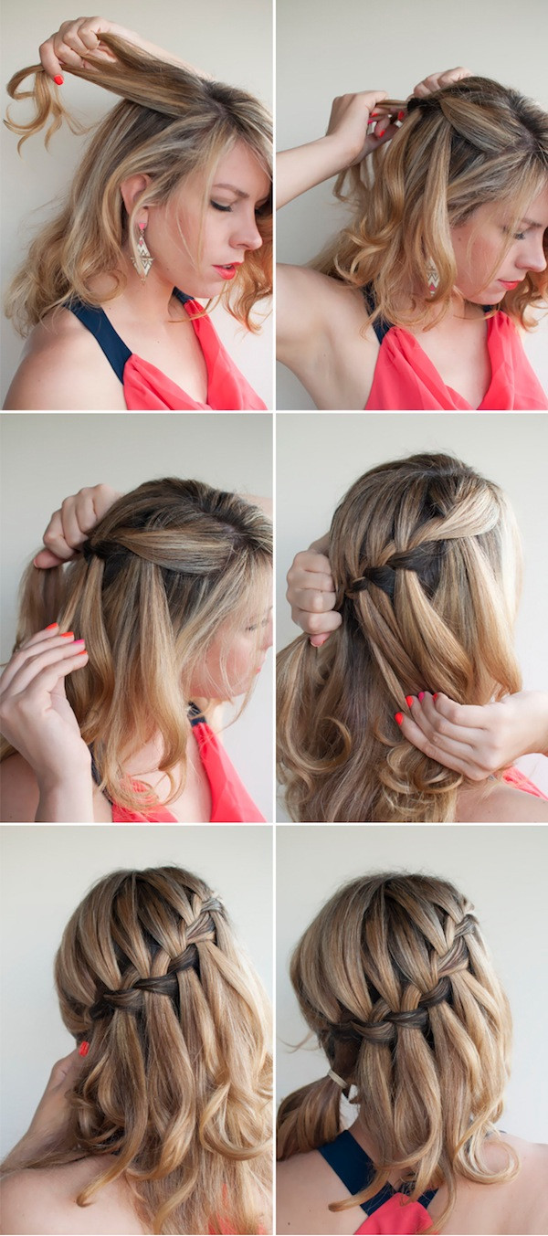 Best ideas about DIY Braided Hairstyles
. Save or Pin Oh the lovely things DIY Waterfall Braided Bun by Hair Now.