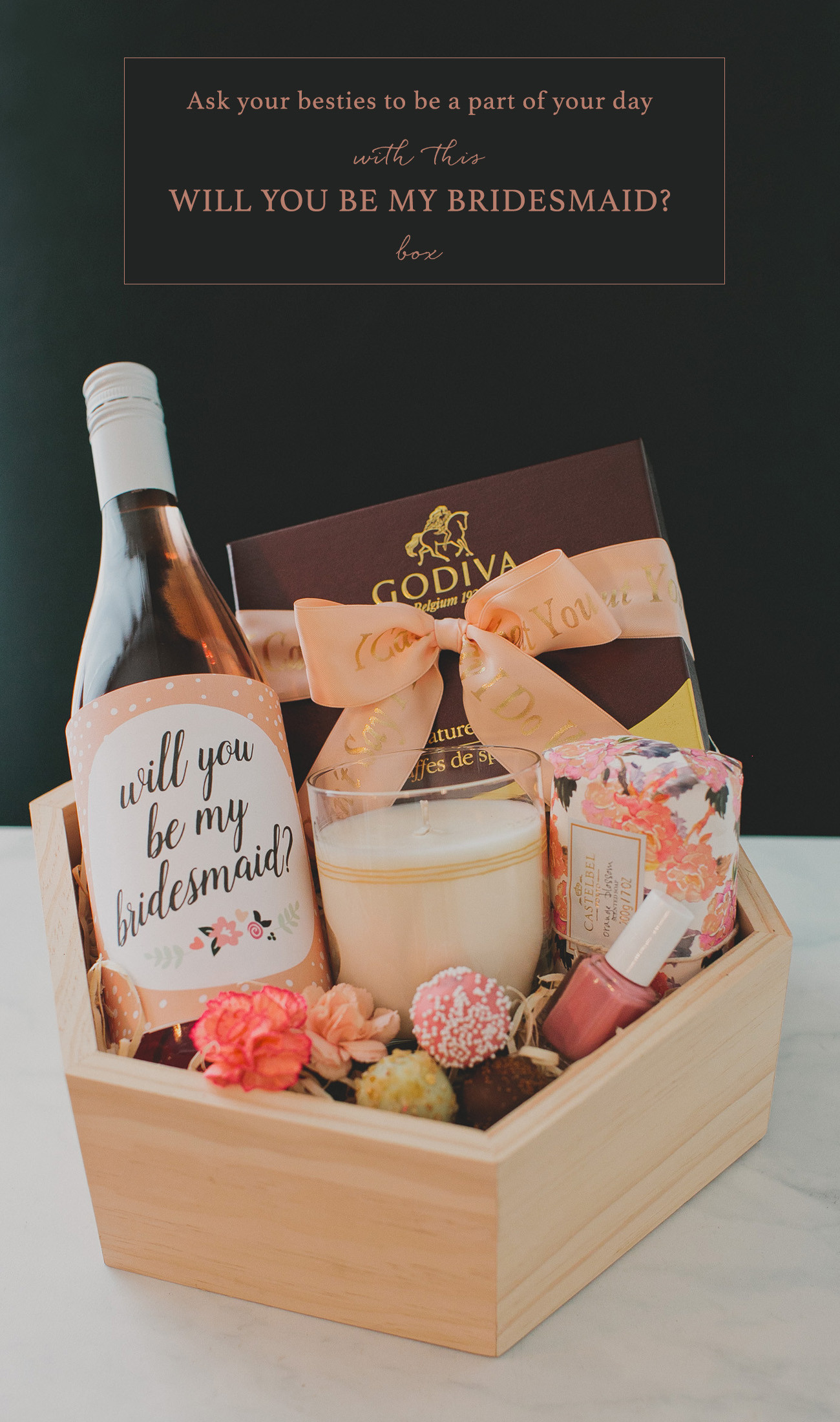 Best ideas about DIY Bridesmaid Gifts
. Save or Pin DIY Bridesmaid Gift Box with Godiva Now.