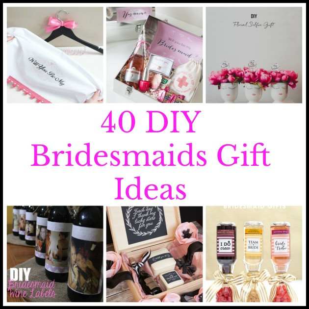 Best ideas about DIY Bridesmaid Gifts
. Save or Pin 40 DIY Bridesmaids Gift Ideas Now.