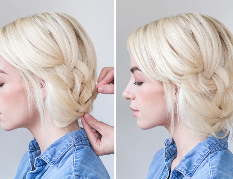 Best ideas about DIY Bridesmaid Hair
. Save or Pin Picture easy and pretty diy tucked braid hair updo for Now.