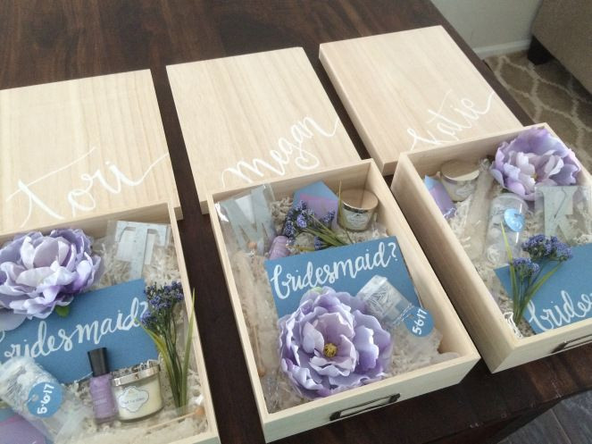 Best ideas about DIY Bridesmaid Proposal Box
. Save or Pin DIY bridesmaid boxes crafty me Pinterest Now.