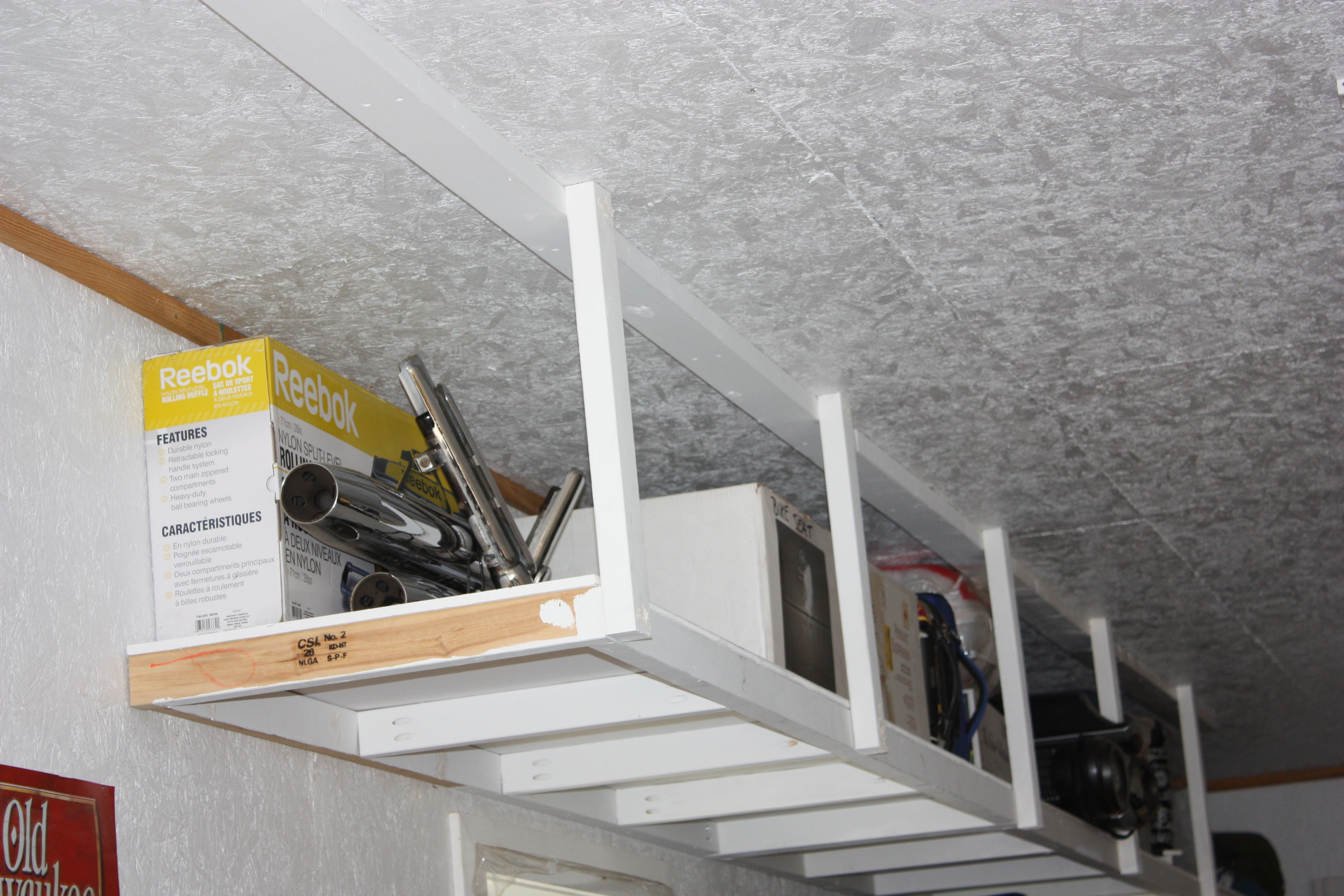 Best ideas about DIY Building An Overhead Garage Storage Shelf
. Save or Pin Overhead Garage Storage Now.
