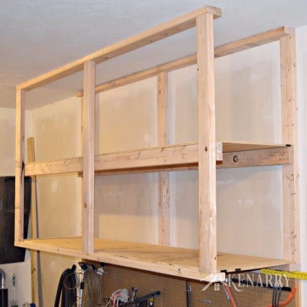 Best ideas about DIY Building An Overhead Garage Storage Shelf
. Save or Pin DIY Garage Storage Ceiling Mounted Shelves Giveaway Now.