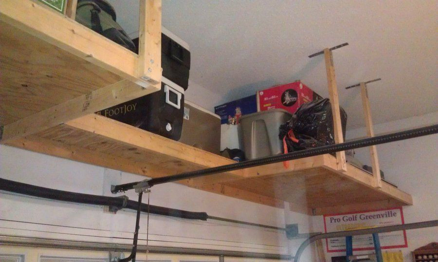 Best ideas about DIY Building An Overhead Garage Storage Shelf
. Save or Pin over garage door shelf Now.