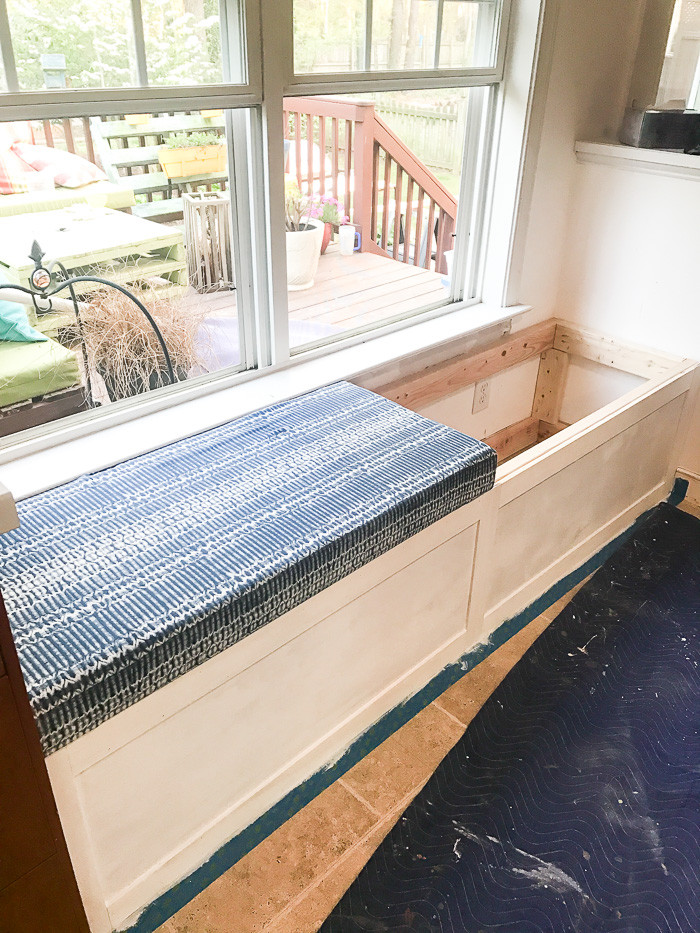 Best ideas about DIY Built In Bench
. Save or Pin DIY BUILT IN STORAGE BENCH TUTORIAL Now.