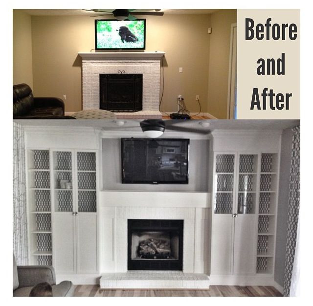 Best ideas about DIY Built In Bookcase Around Fireplace
. Save or Pin DIY fireplace built ins using 4 Ikea Billy bookcases Now.