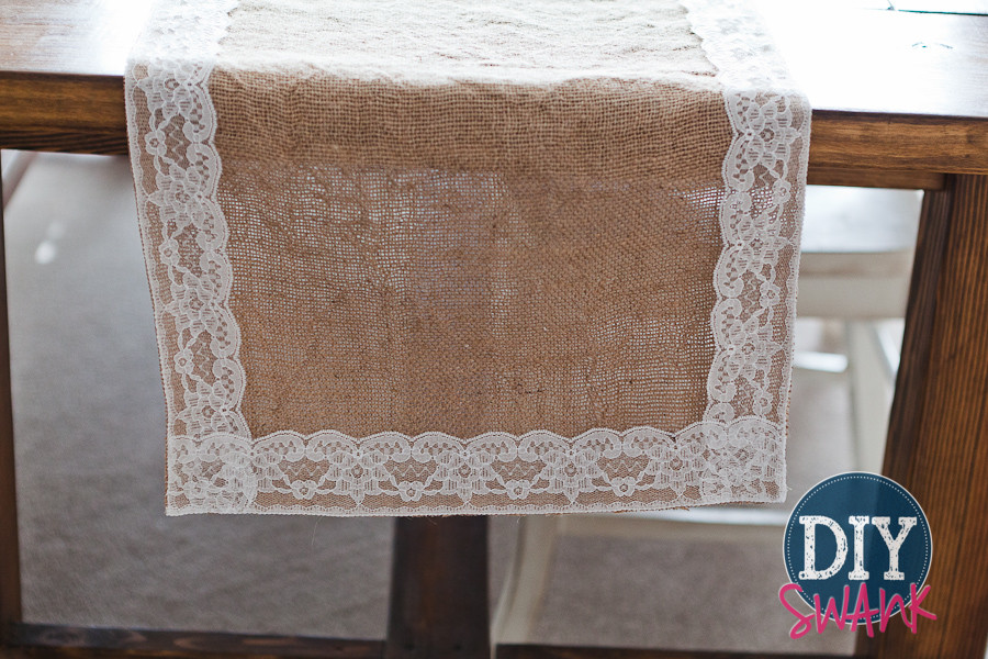 Best ideas about DIY Burlap Table Runners
. Save or Pin DIY Burlap and Lace Table Runner Tutorial Now.