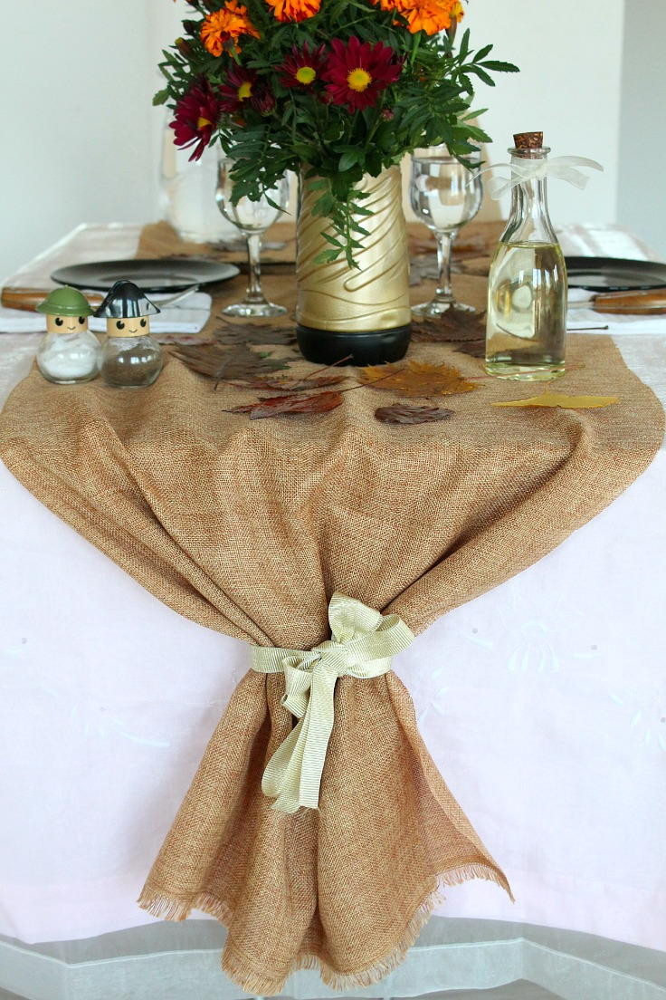 Best ideas about DIY Burlap Table Runners
. Save or Pin DIY Thanksgiving Burlap Table Runner Now.