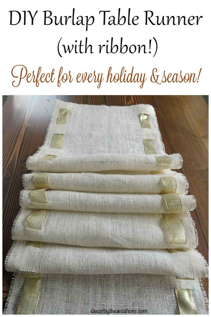 Best ideas about DIY Burlap Table Runners
. Save or Pin DIY Burlap Table Runner Tutorial Now.