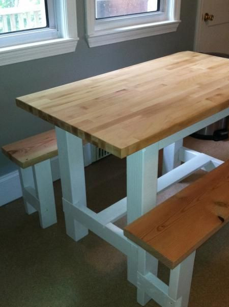 Best ideas about DIY Butcher Block Workbench
. Save or Pin Farmhouse Table with Butcher Block Free Plans from Ana Now.