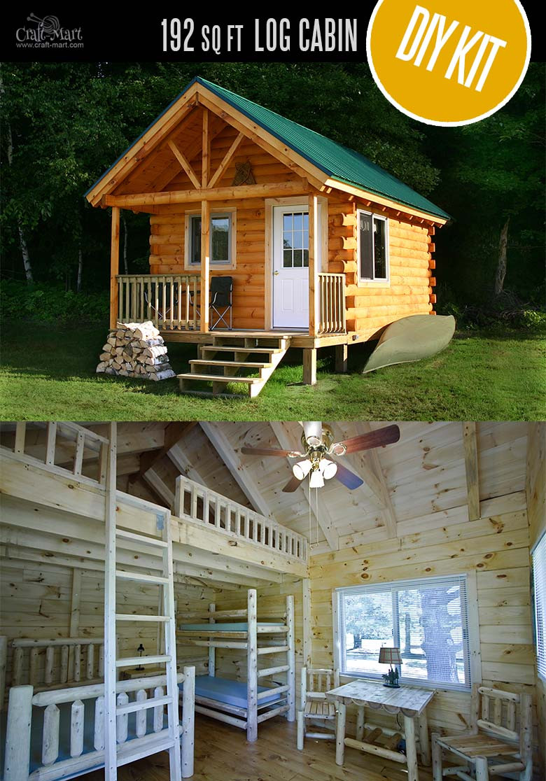 Best ideas about DIY Cabin Kits
. Save or Pin Tiny Log Cabin Kits Easy DIY Project Craft Mart Now.