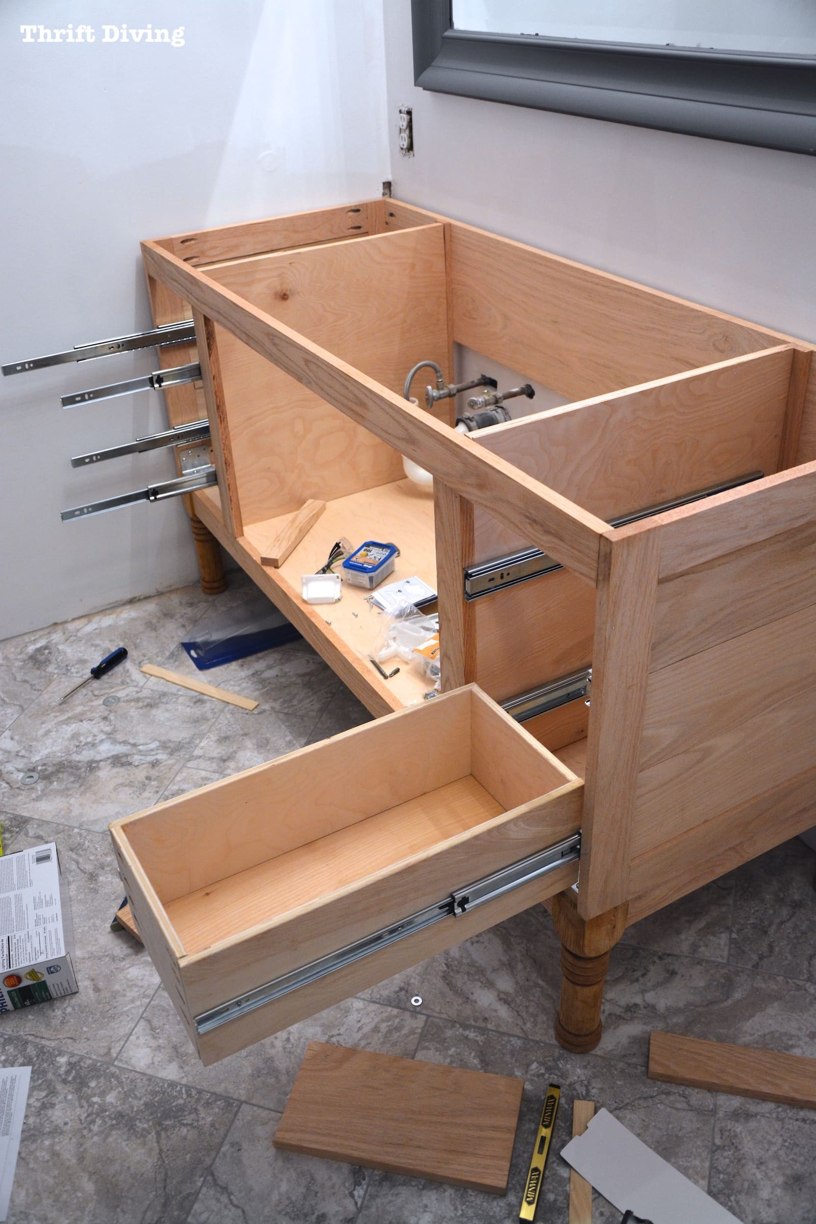 Best ideas about DIY Cabinet Drawer
. Save or Pin Build a DIY Bathroom Vanity Part 4 Making the Drawers Now.