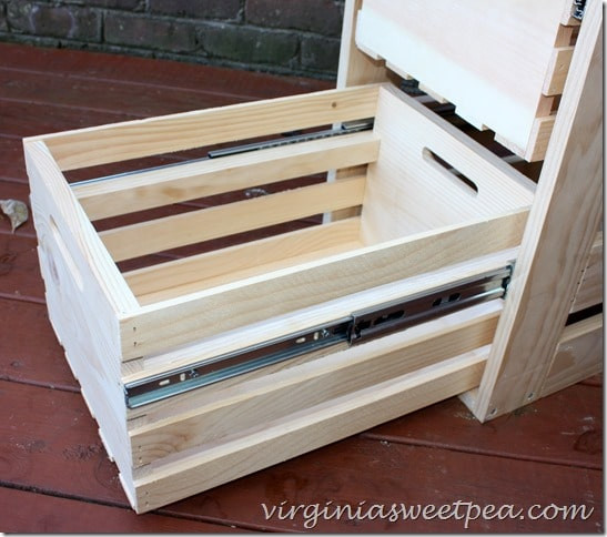 Best ideas about DIY Cabinet Drawer
. Save or Pin DIY Crate Cabinet with Sliding Drawers Sweet Pea Now.