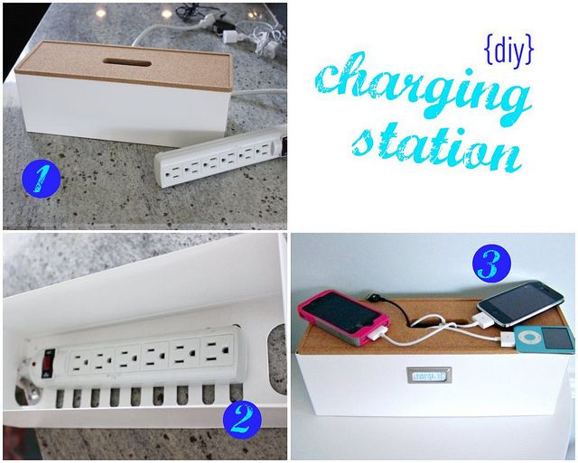 Best ideas about DIY Cable Management Box
. Save or Pin charging station by hi sugarplum via Flickr from IKEA Now.