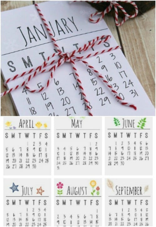 Best ideas about DIY Calendar Printable
. Save or Pin 25 DIY Calendars And Planners To Start f The New Year Now.