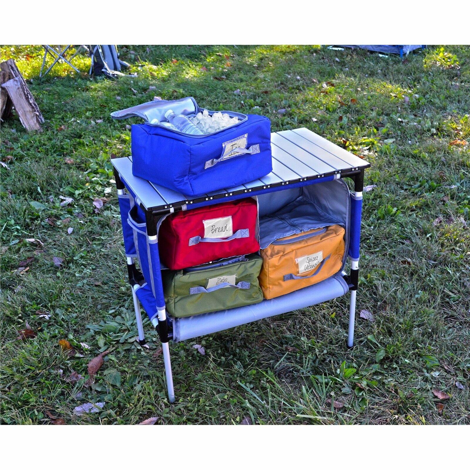 Best ideas about DIY Camp Kitchen Organizer
. Save or Pin Portable Camping Table Roll up Camp Kitchen Storage Now.