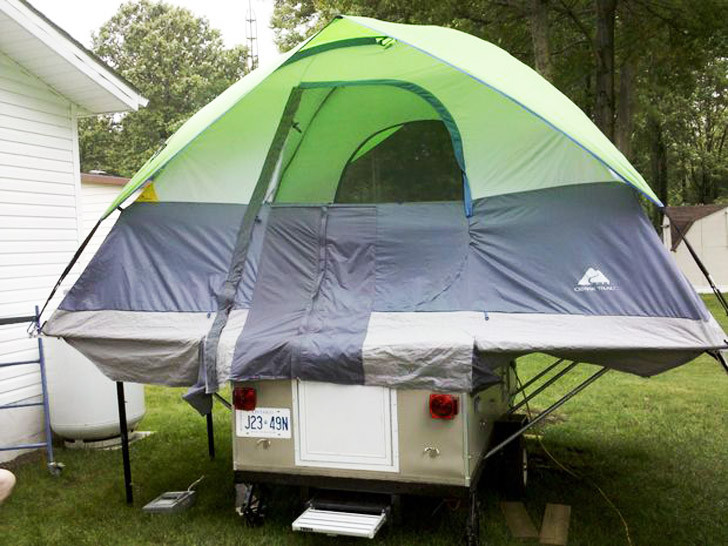 Best ideas about DIY Camping Tent Plans
. Save or Pin DIY Tent Camper That Can Fit Any Bud Now.