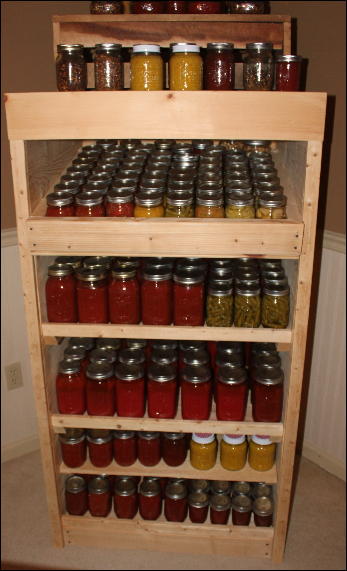 Best ideas about DIY Canning Rack
. Save or Pin Using Pallets to Build A Canning Pantry Cupboard An Now.