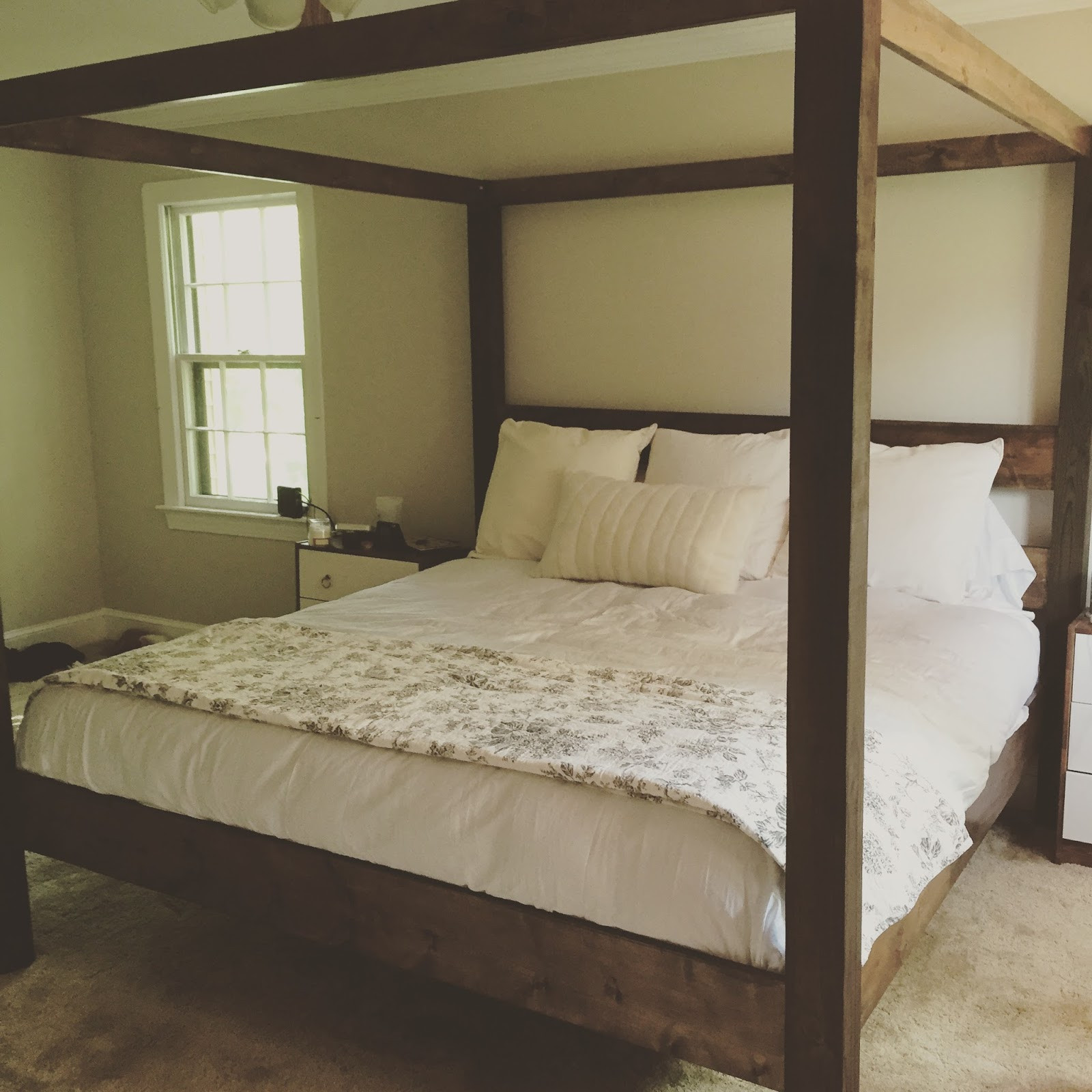 Best ideas about DIY Canopy Bed Ideas
. Save or Pin DIY Minimalist Rustic King Canopy Bed Fickle Farmhouse Now.