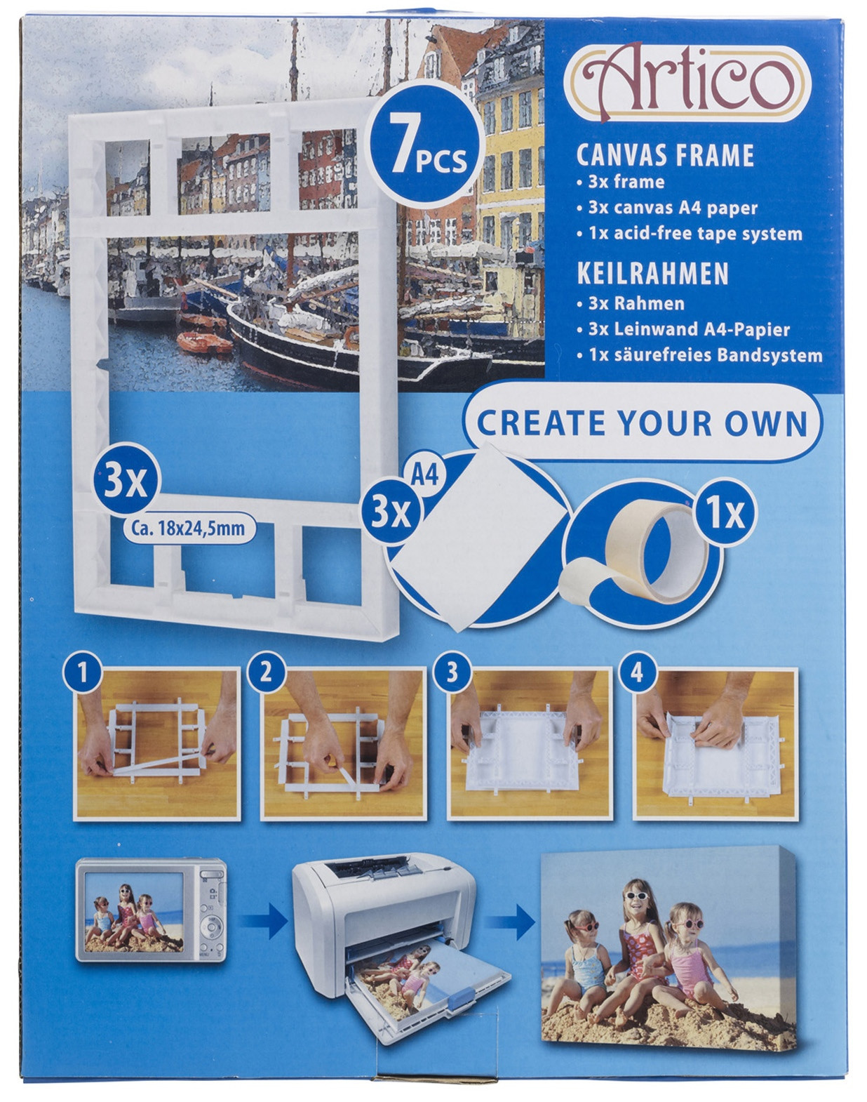 Best ideas about DIY Canvas Frame Kit
. Save or Pin 7pcs Create Your Own A4 DIY Wall Canvas Picture Frames Kit Now.