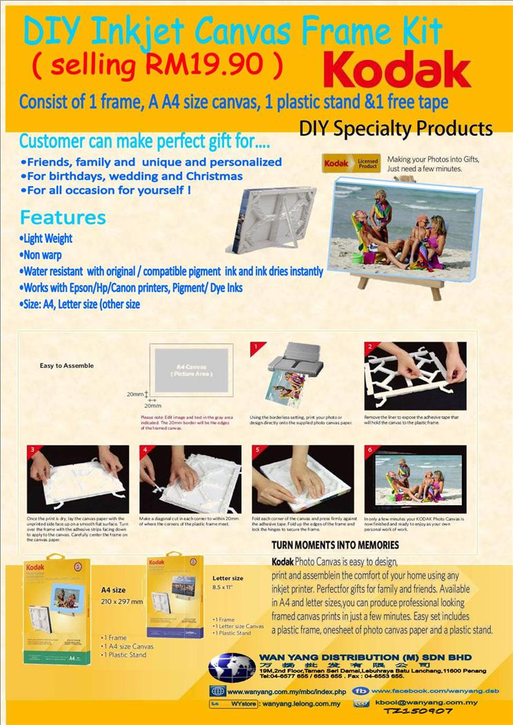 Best ideas about DIY Canvas Frame Kit
. Save or Pin DIY Inkjet Canvas Frame Kit Now.