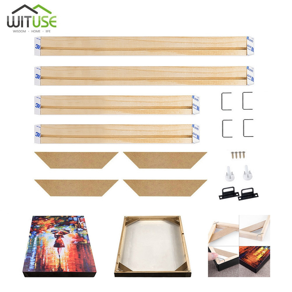 Best ideas about DIY Canvas Frame Kit
. Save or Pin Pine wood Canvas Frame Bar Oil Painting DIY Stretcher Now.