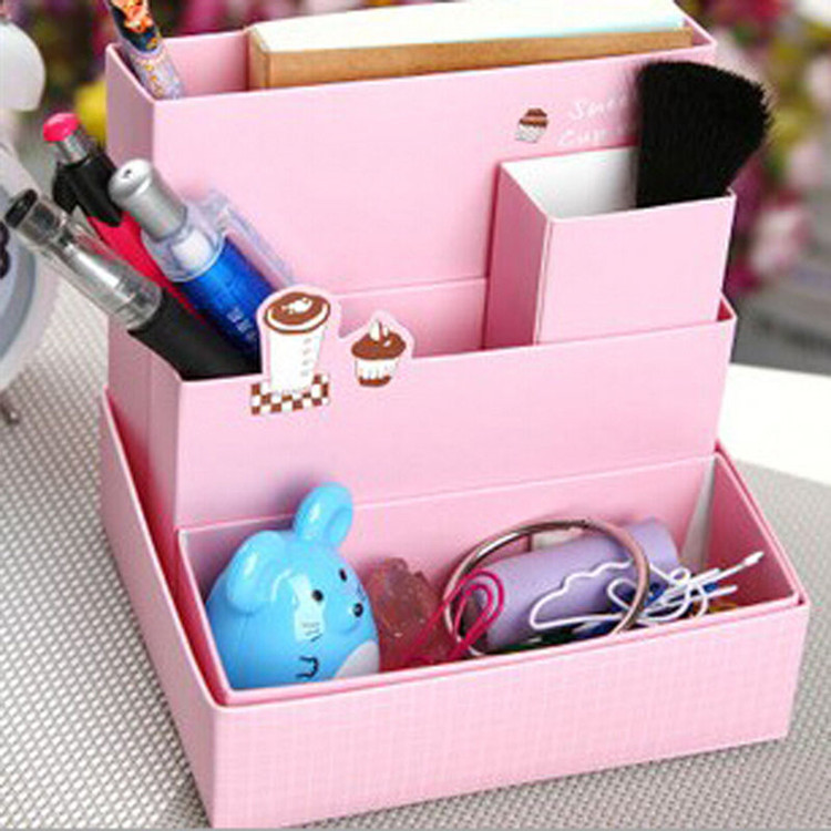 Best ideas about DIY Cardboard Organizer
. Save or Pin DIY Foldable Paper Cardboard Storage Box Makeup Cosmetic Now.