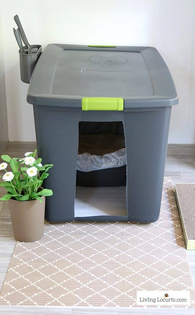 Best ideas about DIY Cat Boxes
. Save or Pin DIY Cat Litter Box Holder Now.