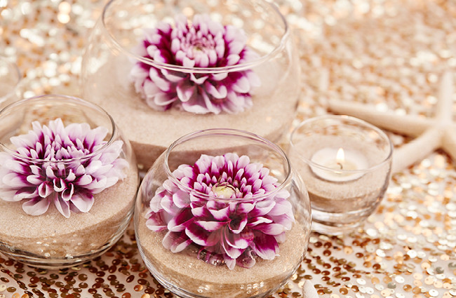 Best ideas about DIY Centerpieces For Wedding Receptions
. Save or Pin DIY Flower & Sand Wedding Centerpieces Now.