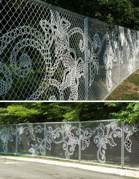 Best ideas about DIY Chain Link Fence
. Save or Pin 6 Decorated Chain Link Fences Curbly Now.