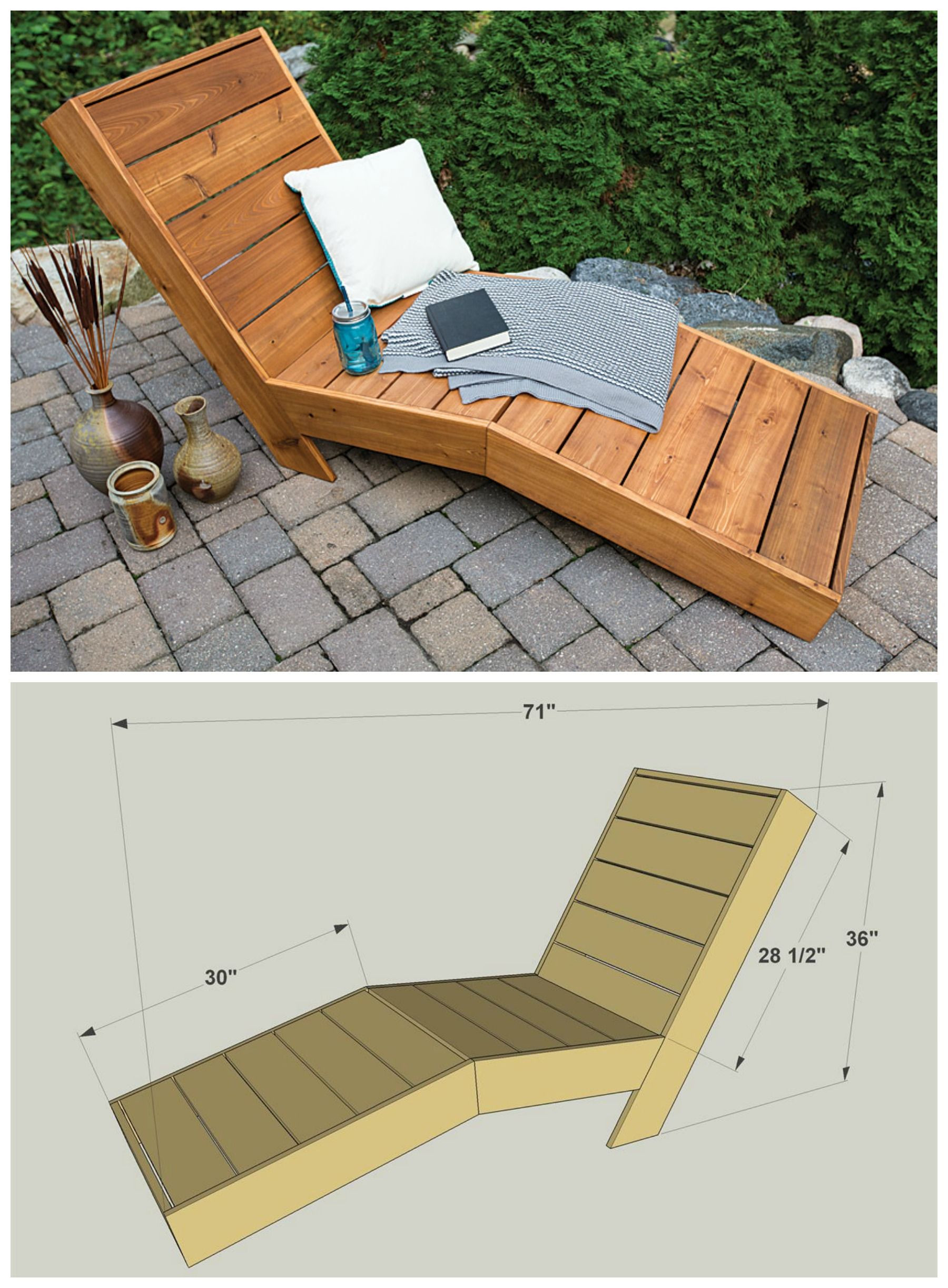 Best ideas about DIY Chaise Lounge Plans
. Save or Pin DIY Outdoor Chaise Lounge FREE PLANS at buildsomething Now.