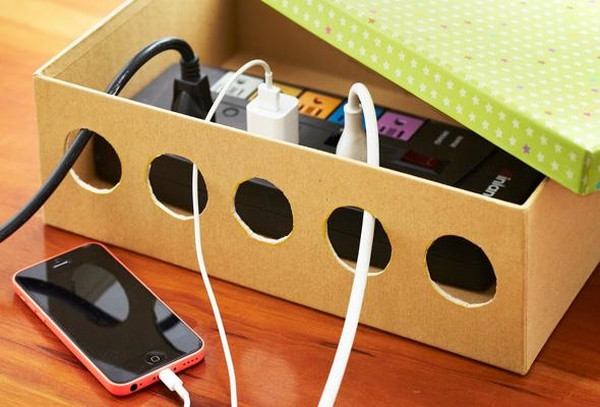 Best ideas about DIY Charger Organizer
. Save or Pin Charging station organizer – rid of messy clutter and entangled cords Now.