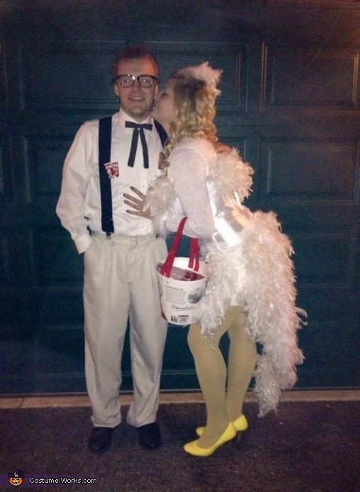 Best ideas about DIY Chicken Costume For Adults
. Save or Pin Colonel Sanders and his Chicken Couple Costume Now.