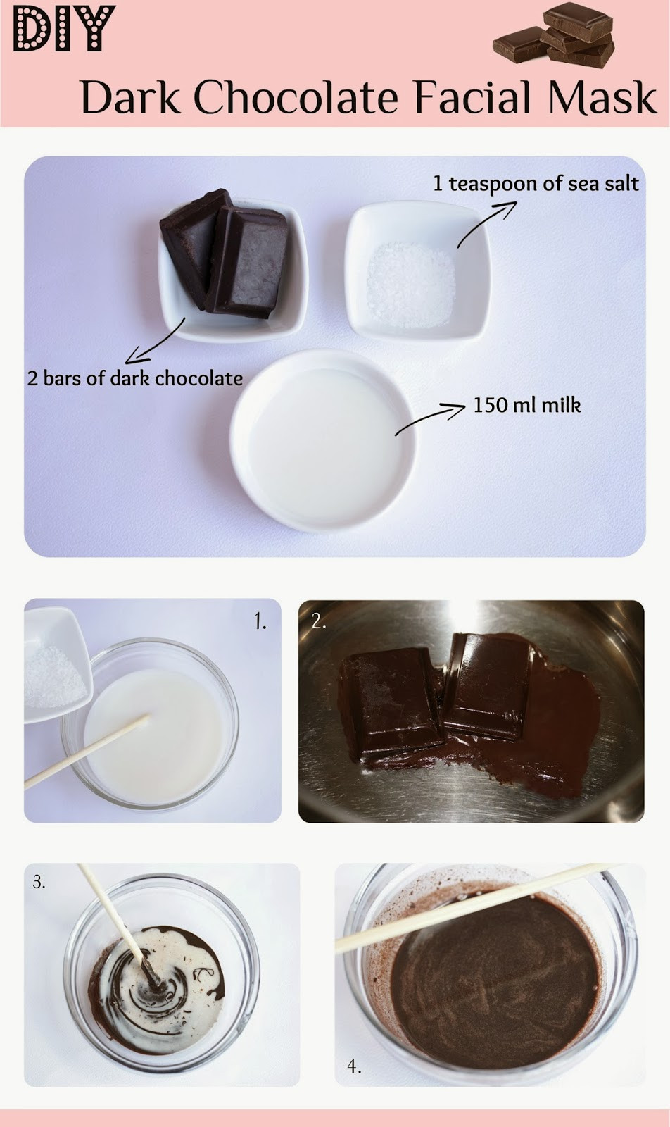 Best ideas about DIY Chocolate Face Mask
. Save or Pin DIY Dark Chocolate Facial Mask Now.