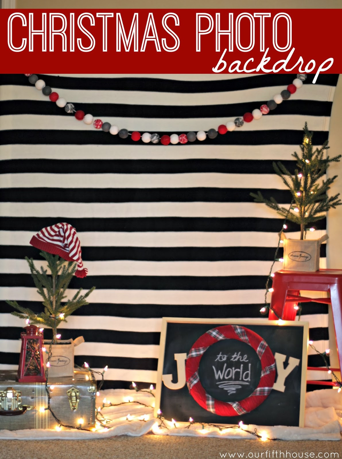 Best ideas about DIY Christmas Backdrop
. Save or Pin easy christmas photo backdrop Now.