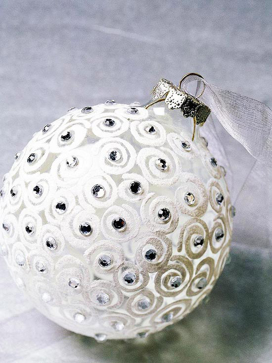 Best ideas about DIY Christmas Ball Ornaments
. Save or Pin white swirl ornament Now.