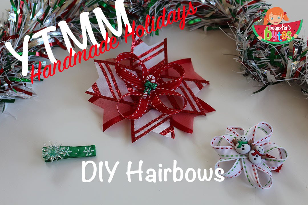 Best ideas about DIY Christmas Bows
. Save or Pin YTMM Homemade Holidays DIY Christmas Hair Bows Now.