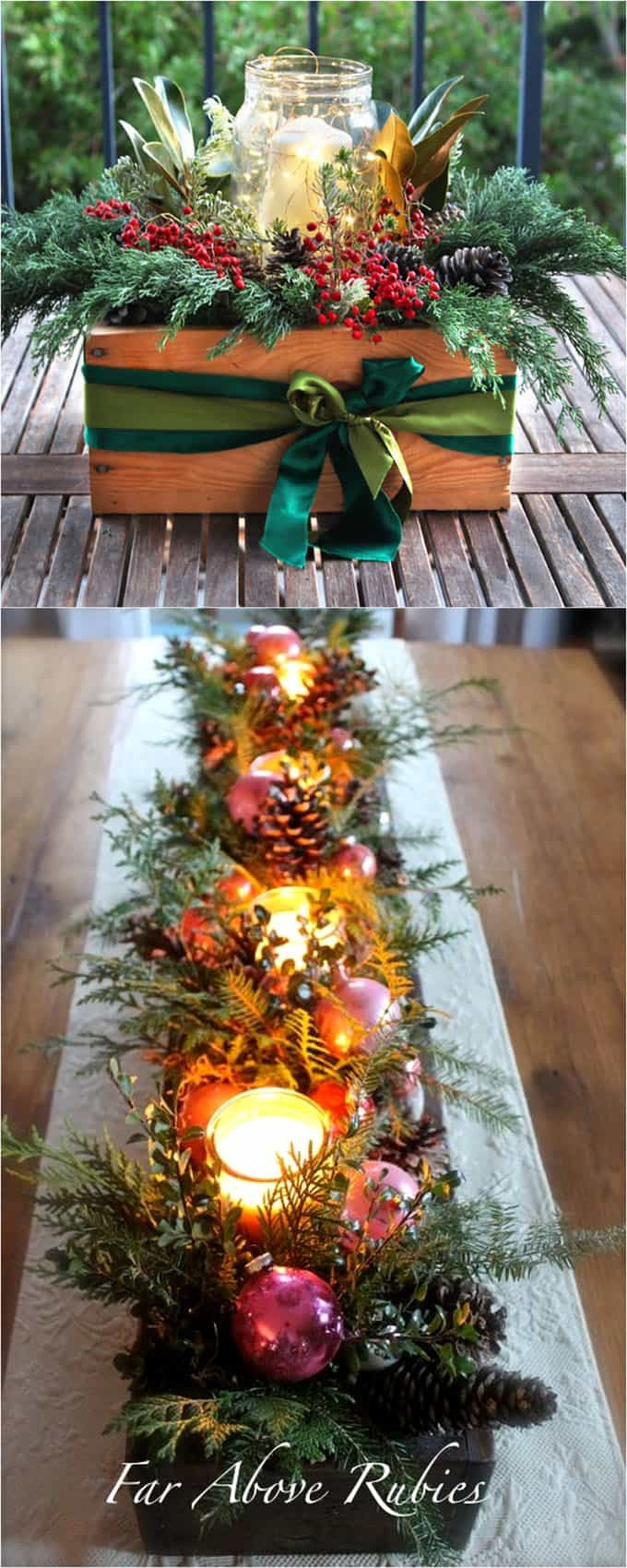 Best ideas about DIY Christmas Centerpiece
. Save or Pin 27 Gorgeous DIY Thanksgiving & Christmas Table Decorations Now.