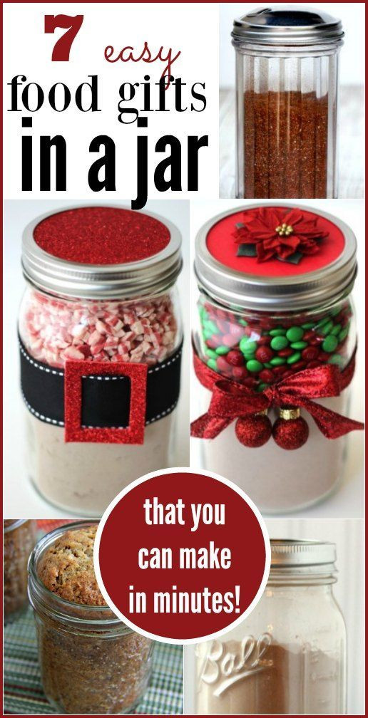 Best ideas about DIY Christmas Food Gifts
. Save or Pin 7 Quick Food Gifts in a Jar Now.