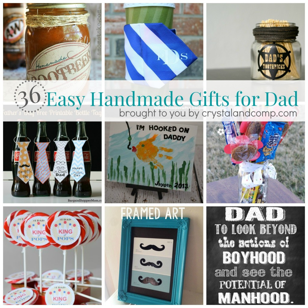 Best ideas about DIY Christmas Gift For Dad
. Save or Pin 36 Easy Handmade Gift Ideas for Dad Now.