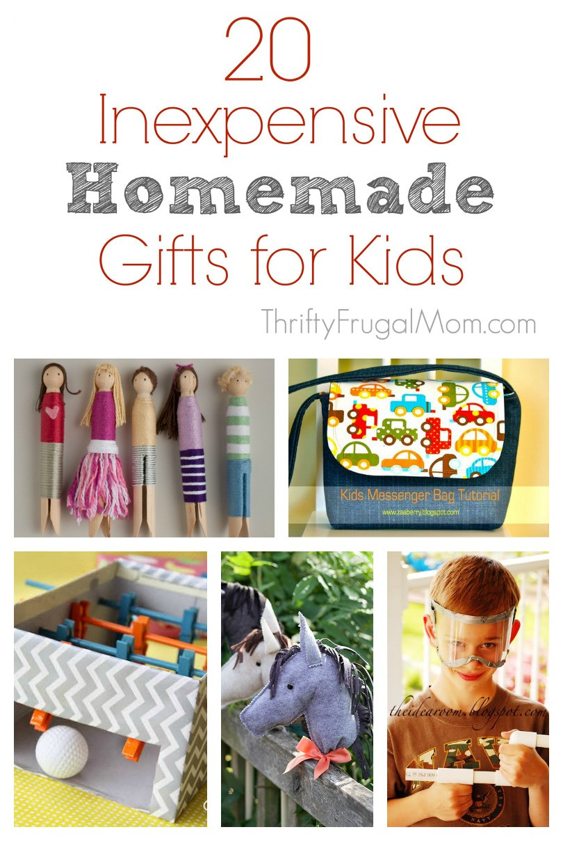 Best ideas about DIY Christmas Gifts For Toddlers
. Save or Pin 20 Inexpensive Homemade Gifts for Kids Now.