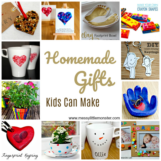 Best ideas about DIY Christmas Gifts Kids Can Make
. Save or Pin Homemade DIY Gifts Kids Can Make Messy Little Monster Now.