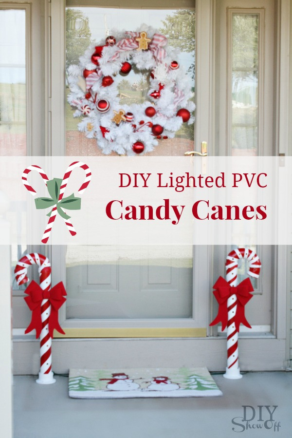 Best ideas about DIY Christmas Home Decor
. Save or Pin Lighted PVC Candy Canes DIY Christmas Home Decor DIY Now.