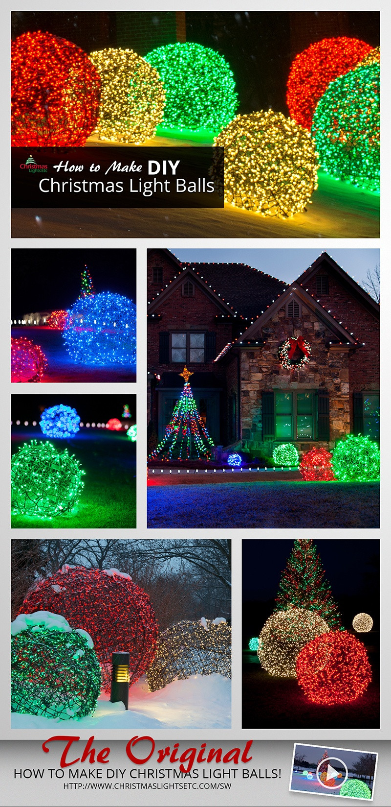 Best ideas about DIY Christmas Light Balls
. Save or Pin How to Make Christmas Light Balls Now.