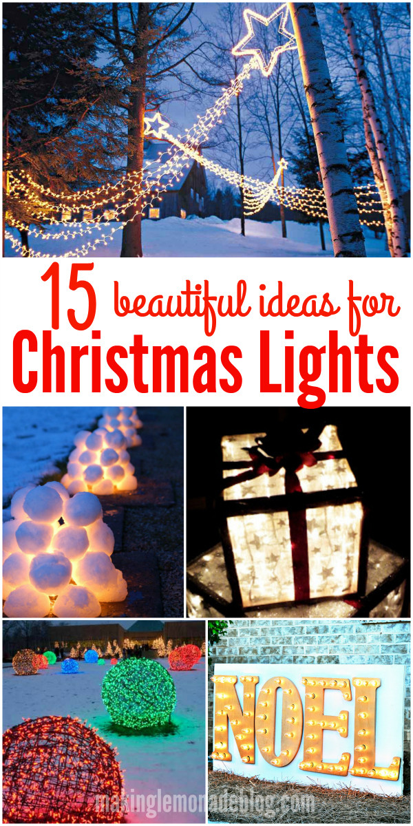 Best ideas about DIY Christmas Light Ideas
. Save or Pin 15 Beautiful Christmas Outdoor Lighting DIY Ideas Now.