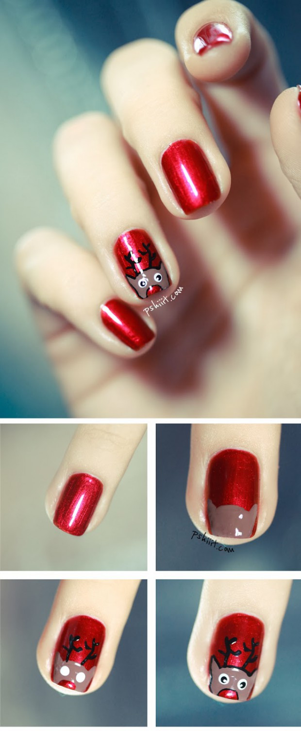 Best ideas about DIY Christmas Nails
. Save or Pin 16 Creative and Easy DIY Christmas Nail Art Ideas and Now.