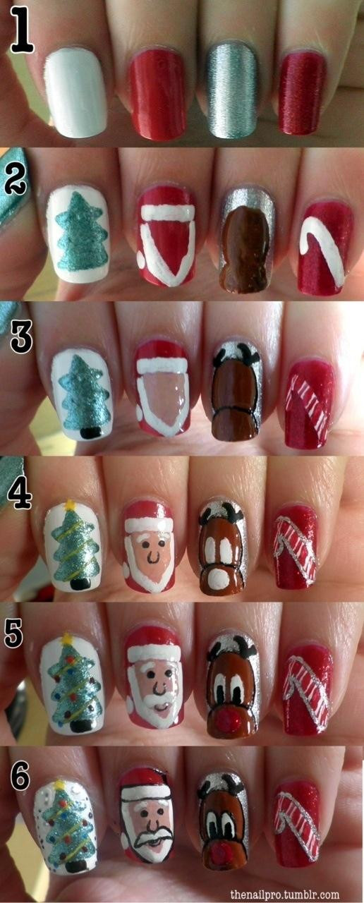 Best ideas about DIY Christmas Nails
. Save or Pin Red & Green Christmas Themed Nail Art CHRISTMAS Now.